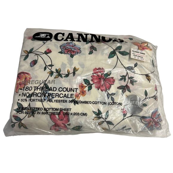 Vintage Galleria Cannon Mills Mervyn's Olivia Flora Sheets - Picture 8 of 8